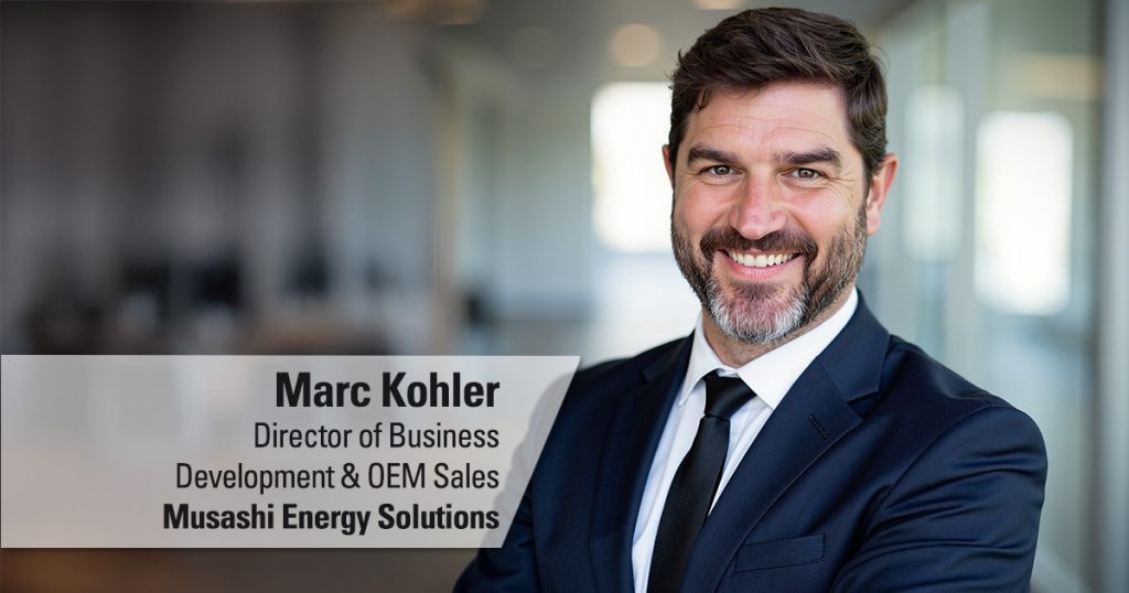 Photo of Marc Kohler, new Director of Business Development and OEM Sales