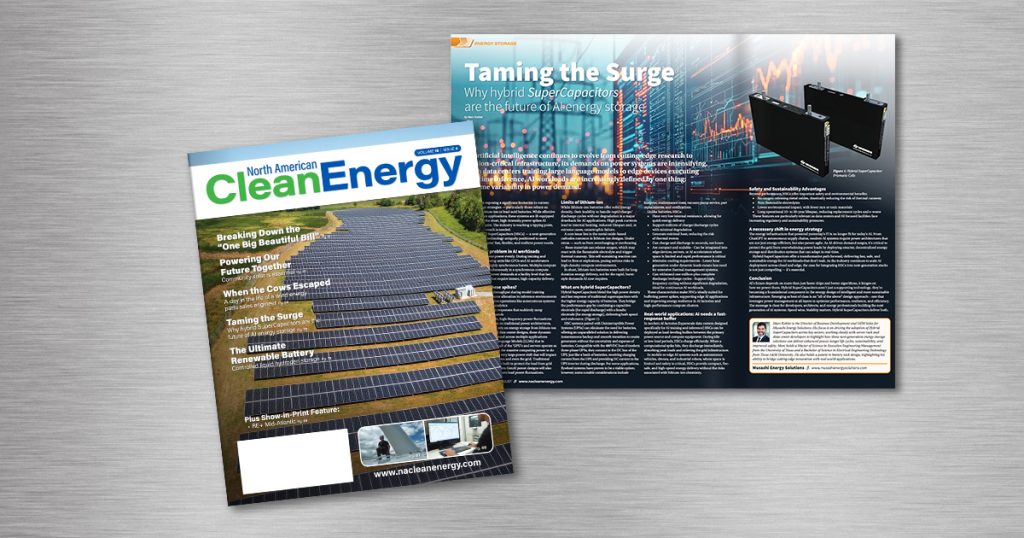 Thumbnail images of North American Clean Energy Article about HSCs